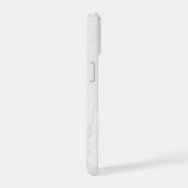 エレガントな白大理石 iPhone 15ケース (右側面)