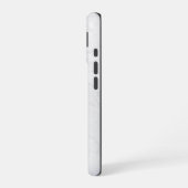 エレガントな白大理石 iPhone 16ケース (左側面)