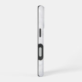エレガントな白大理石 iPhone 16ケース (右側面)