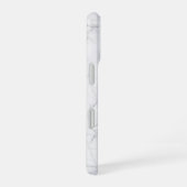 エレガントな白大理石 iPhone 16ケース (右側面)