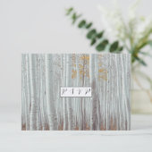 エレガントな白樺の木々 出欠カード (スタンド正面)