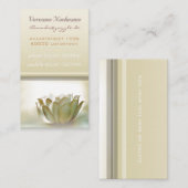 エレガントな白蓮教の名刺 名刺 (正面/裏面)