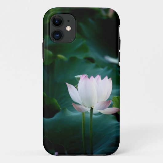 エレガントな白蓮教の花 Case-Mate iPhoneケース (裏面)
