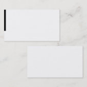 エレガントな白黒の名刺 名刺 (正面/裏面)