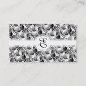 エレガントな白黒アールデコの20年代の魅力 名刺 (裏面)