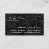 エレガントな白黒名刺 名刺 (裏面)