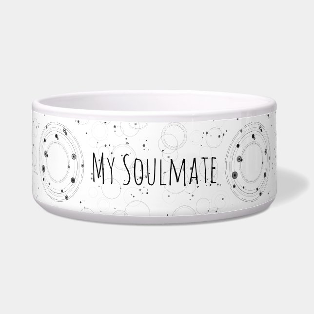 エレガントな白黒宇宙 ボウル (正面)