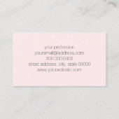 エレガントな白黒幾何学的なパターン|三角形 名刺 (裏面)