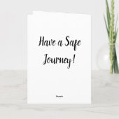 エレガントな白黒金庫は餞別Iの移動します カード (裏面)