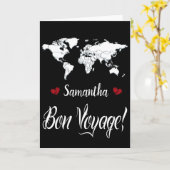 エレガントな白黒金庫は餞別Iの移動します カード (黄色い花)