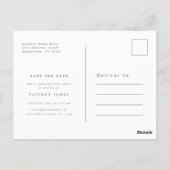 エレガントな看護師の卒業記念Save The Date ポストカード (裏面)