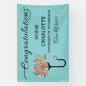 エレガントな看護師卒業パーティー 横断幕 (縦)