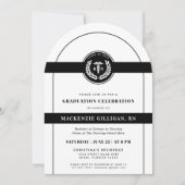 エレガントな看護師学校卒業式 現代 招待状 (正面)