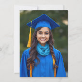 エレガントな看護師 医療パターン卒業写真 招待状 (裏面)