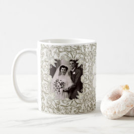 エレガントな真珠の第30結婚記念日の写真 コーヒーマグカップ