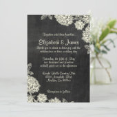 エレガントな石板の結婚式招待状 招待状 (スタンド正面)
