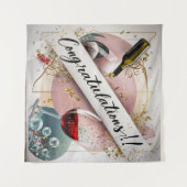 エレガントな祝賀の壁掛け #5 タペストリー (正面(横))