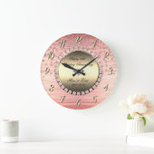 エレガントな祭りのダイヤモンド 25周年記念結婚式 ラージ壁時計 (ホーム)