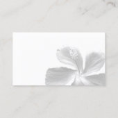 エレガントな禅の花柄 名刺 (裏面)