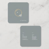 エレガントな禅 スクエア名刺 (正面/裏面)
