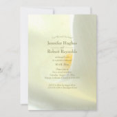 エレガントな私たちの結婚式 フローラルエロープメント 招待状 (正面)