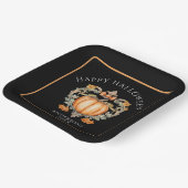 エレガントな秋のカボチャ ペーパープレート (傾斜あり)