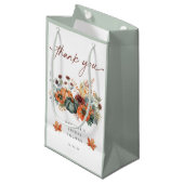 エレガントな秋のブライダルシャワーギフト スモールペーパーバッグ (正面アングル)