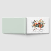 エレガントな秋のブライダルシャワー ゲストブック (全面)