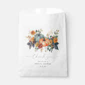 エレガントな秋のブライダルシャワー フェイバーバッグ (正面)