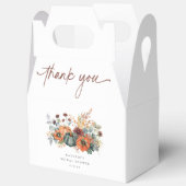 エレガントな秋のブライダルシャワー フェイバーボックス (見開き)