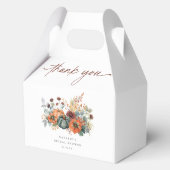 エレガントな秋のブライダルシャワー フェイバーボックス (裏面)