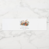 エレガントな秋のブライダルシャワー ペットボトルラベル (シングルラベル)