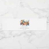 エレガントな秋のブライダルシャワー ペットボトルラベル (シングルラベル)