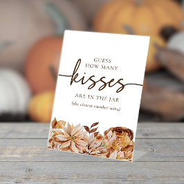 エレガントな秋のペデスタルサイン 台座サイン