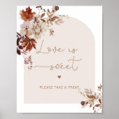 エレガントな秋の愛は甘いおやつを取るポスター ポスター (正面)