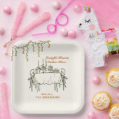 エレガントな秋の感謝祭の友情のディナー ペーパープレート (パーティー)