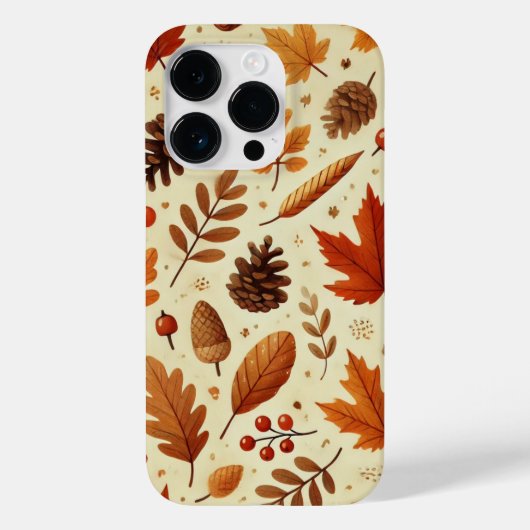 エレガントな秋の柄 Case-Mate iPhoneケース (裏面)