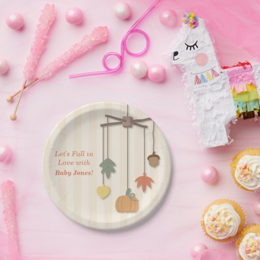 エレガントな秋の秋のベビーシャワーの供給 ペーパープレート (パーティー)