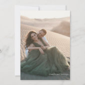 エレガントな秋の結婚式招待状 招待状 (裏面)