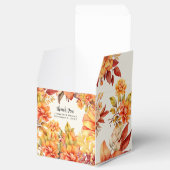 エレガントな秋の花のギフトボックス フェイバーボックス (オープン)