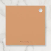 エレガントな秋の花のブライダルシャワーのお礼 フェイバータグ (裏面)