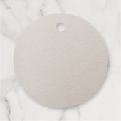 エレガントな秋の花のブライダルシャワーフェイバータグ フェイバータグ (裏面)