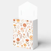 エレガントな秋の花を飾ったブライダルシャワー フェイバーボックス (オープン)