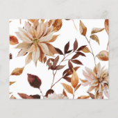 エレガントな秋の落ち葉デート夜のアイデアカード (裏面)