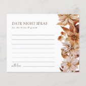 エレガントな秋の落ち葉デート夜のアイデアカード (正面)