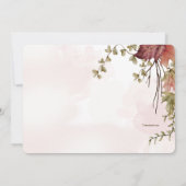 エレガントな秋の葉の招待状 招待状 (裏面)