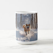 エレガントな秋田犬のコーヒーマグ コーヒーマグカップ (中央)