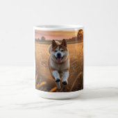 エレガントな秋田犬コーヒーマグ コーヒーマグカップ (中央)