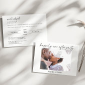 エレガントな秘密の結婚式パーティー写真 ウェディング レセプション 招待状