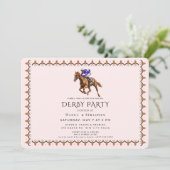 エレガントな競馬ガーデンパーティー招待状 招待状 (スタンド正面)